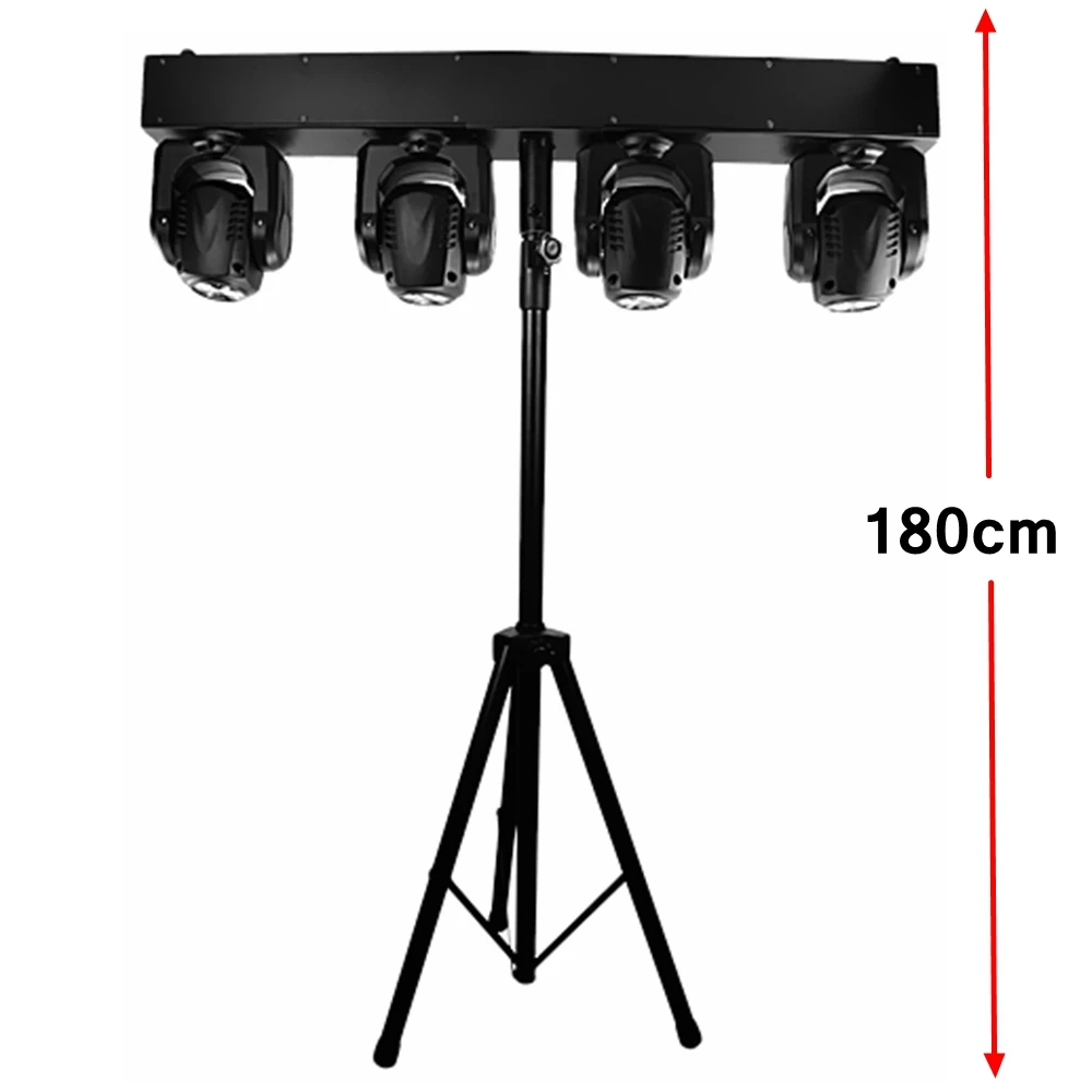 RGBW 4IN1 4x32 Вт светодиодный четырех головый Moving головной светильник высокого Мощность 200 Вт Quad стробоскоп светильник ing для вечерние диско ди-Джея свет для сцены парти светильник - Цвет: Hang up with stand
