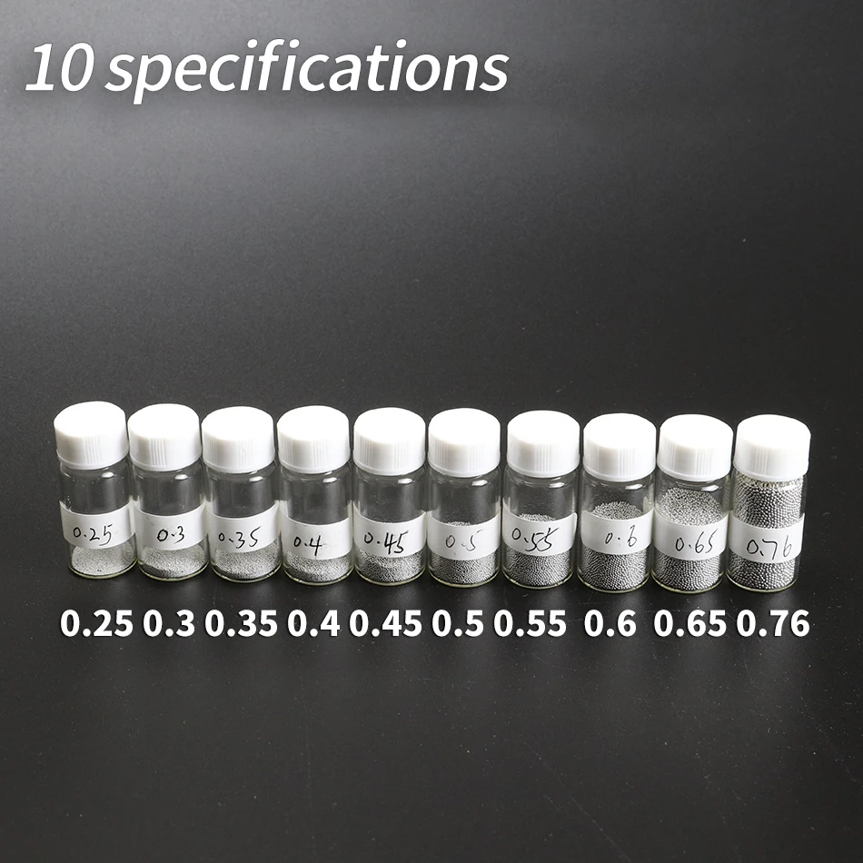 Паяльные шарики для реболлинга BGA 1 бутылка мячиков пайки размер 0 25/0 3/0 35/0 4/0 45/0 5/0