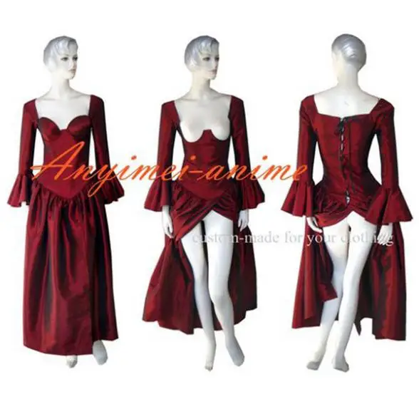 

O Dress The Story Of O With Bra Red Tafetta Dress Cosplay Costume Tailor-made[G231]