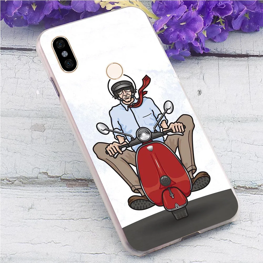 Чехол для телефона Xiaomi Mi 9se Vespa чехол скутера A1 A2 Lite 5X 6X 6 8 9 Mix 2S 9T Pro CC9E CC9 A3 Pocophone