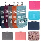 Новое портативное косметическое хранение макияжа для путешествий, складной чехол для туалетных принадлежностей, сумка-Органайзер для мытья, сумка для хранения