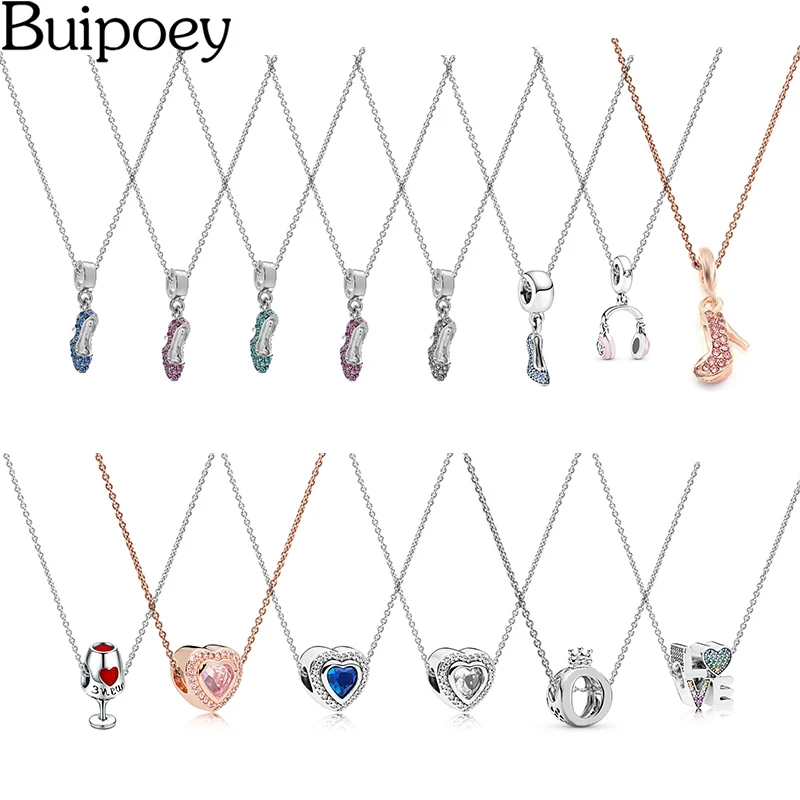 Buipoey/Очаровательная Женская обувь с кристаллами Ожерелье для пары Оригинальная