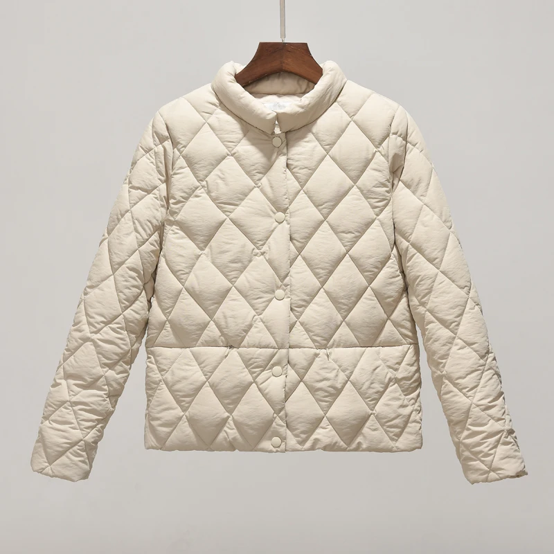 

2021 Spring Autumn Women Jacket Thin Coat New Cotton Clothing Slim Student Can Wear