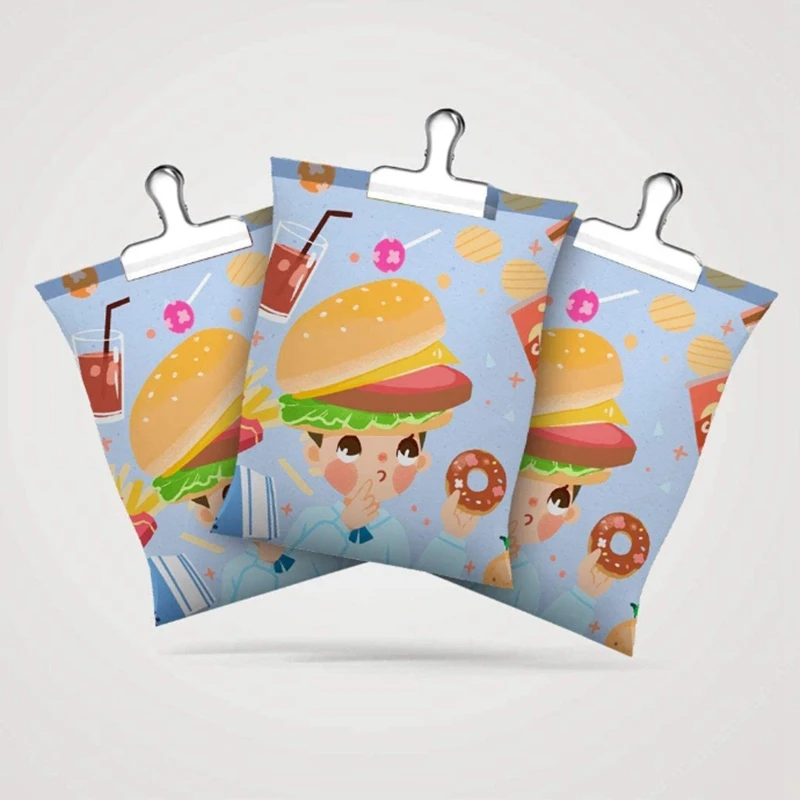 

3 Inches Stainless Steel Bag Clips Food Clips, Great for Air Tight Seal Food Bags Paper Doents At Home School Office
