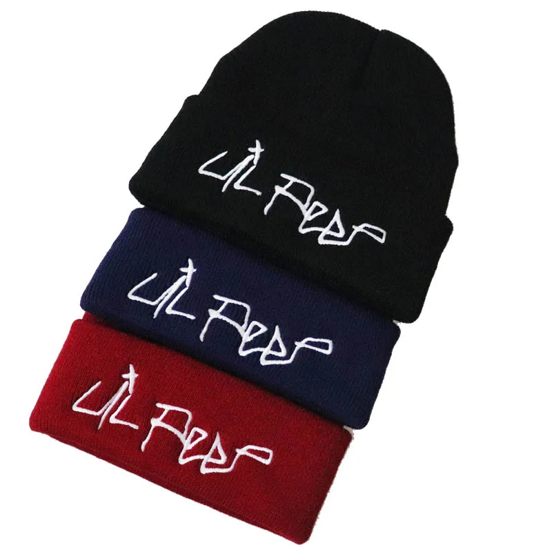

Casual Love Lil Peep Beanies Embroidery Warm Soft Knitted Hat Hip-Hop Bonnet Unisex Winter Hats for Women Bonnets Wholesale