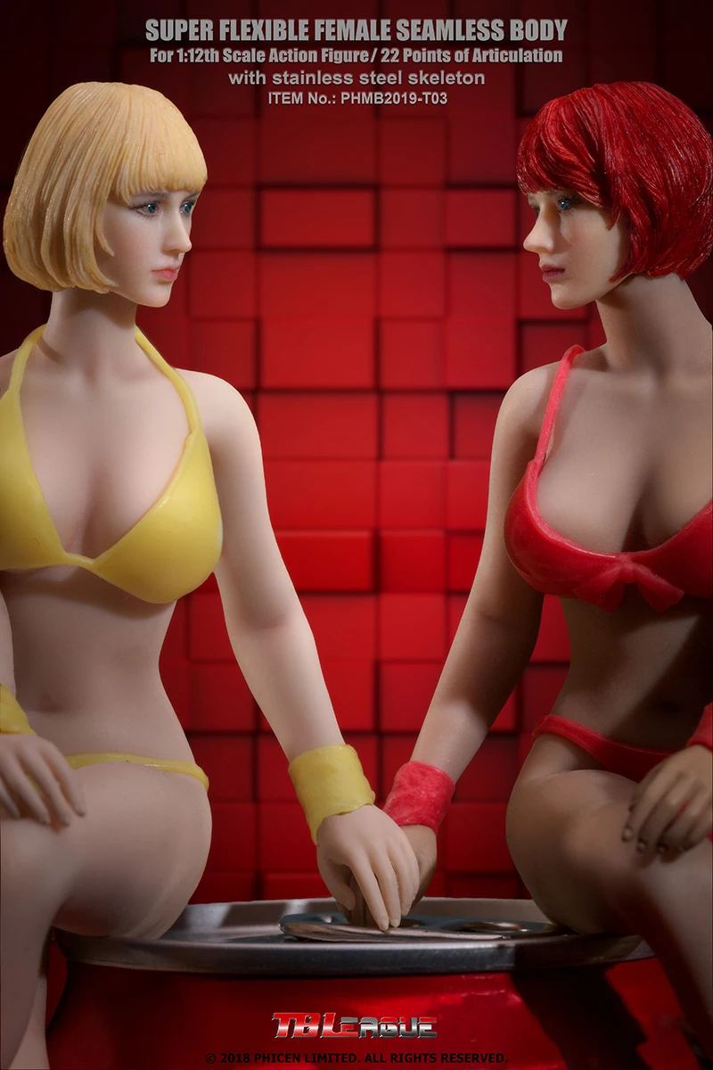 Сверхгибкий Бесшовный корпус для женщин TBLeague T03B 1/12|Игровые фигурки и