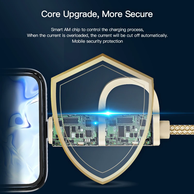 ! Кабель быстрой зарядки и передачи данных ACCEZZ 2 в 1 Micro USB 8pin для iPhone 7 8 Plus X iPad Mini Samsung