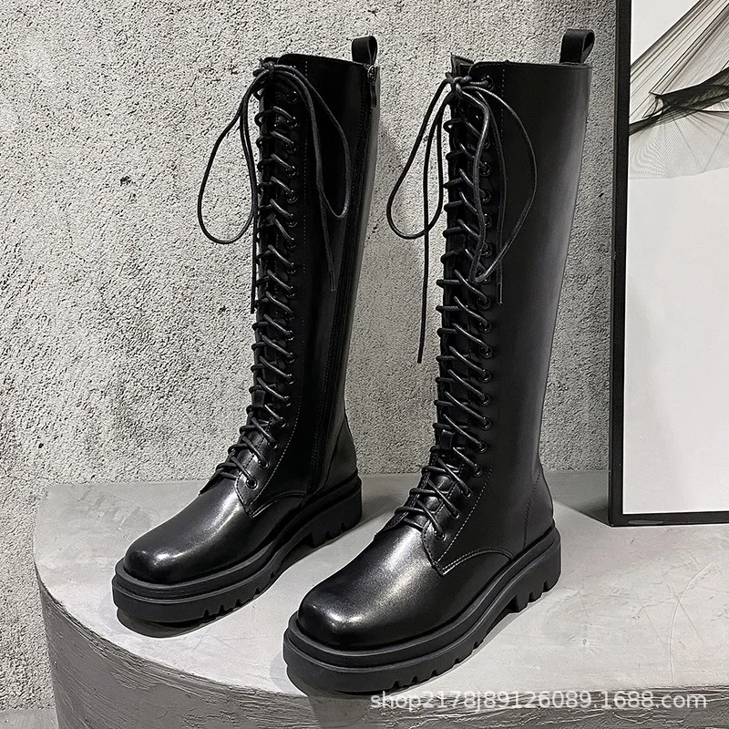 

head New boots with and square thick in winter 2021