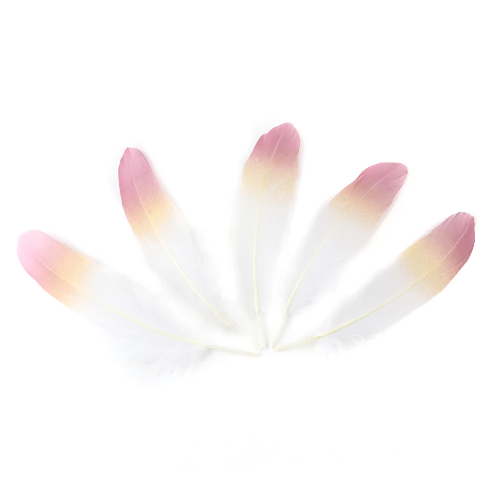 

10pcs22 Natural Goose Feather Plume 15-20cm Natural Feather For Craft Party Wedding feather Dress Ribbon Decoration For Women