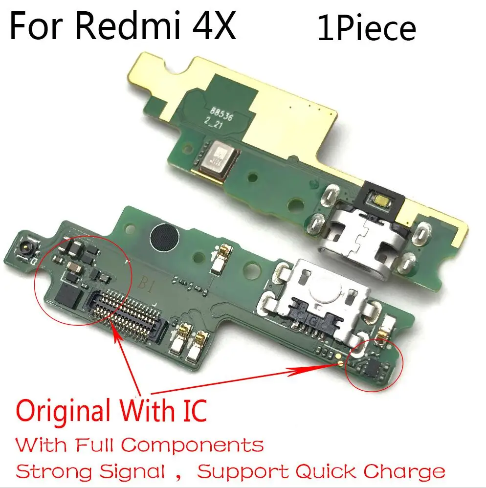 Новинка для Xiaomi Redmi 4x5 6 7A 8A плата с USB портом зарядки гибкий кабель соединительный
