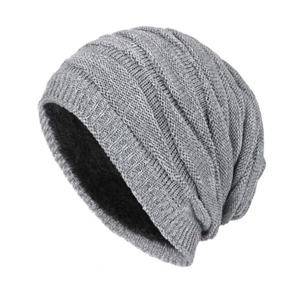 

Hat tide knitted woolen hat winter plus velvet warm diamond-shaped hedging men's outdoor hat