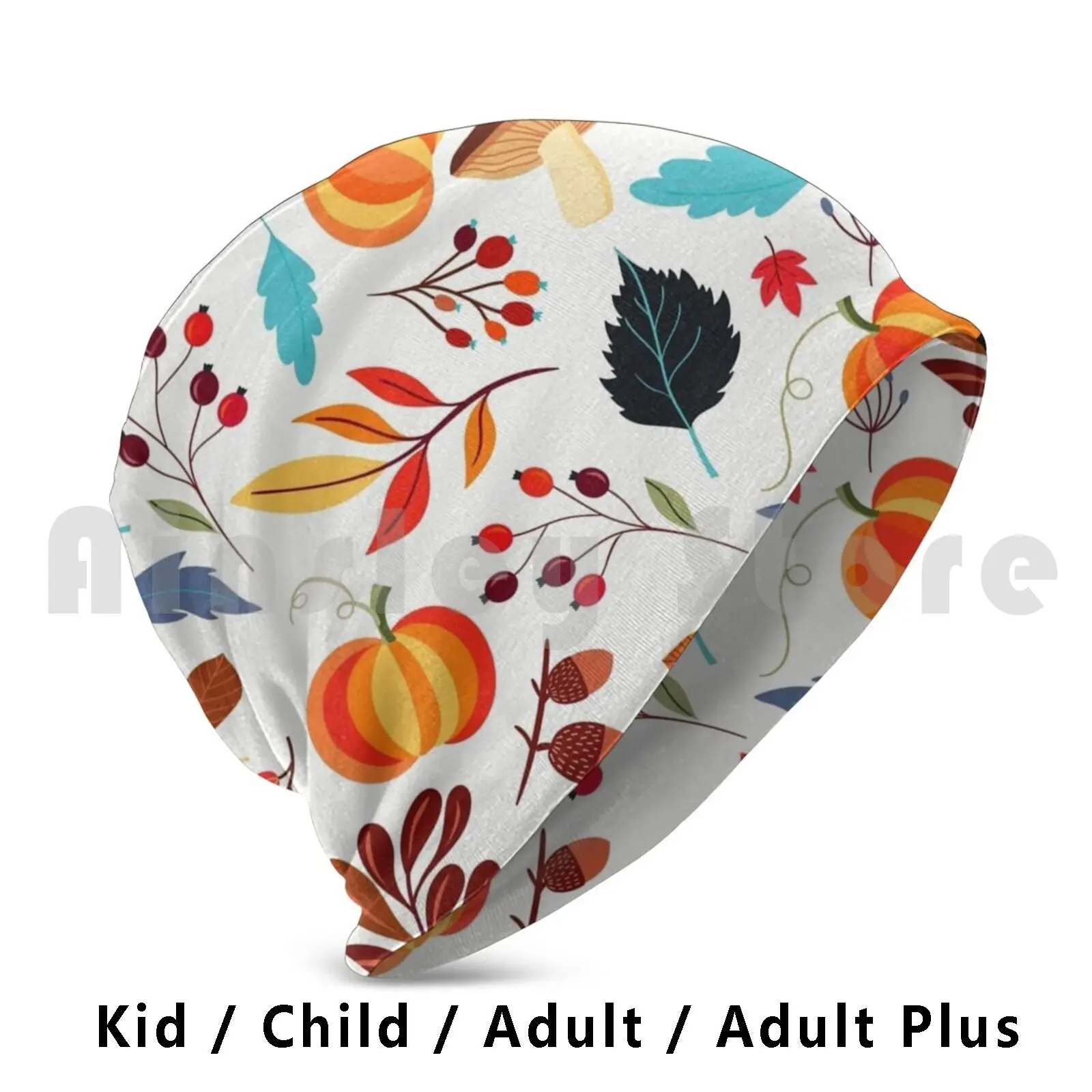 

Осенняя шапочка с тыквами, шапочка с углублением, сделай сам, подушка с принтом, тыквы для урожая осени