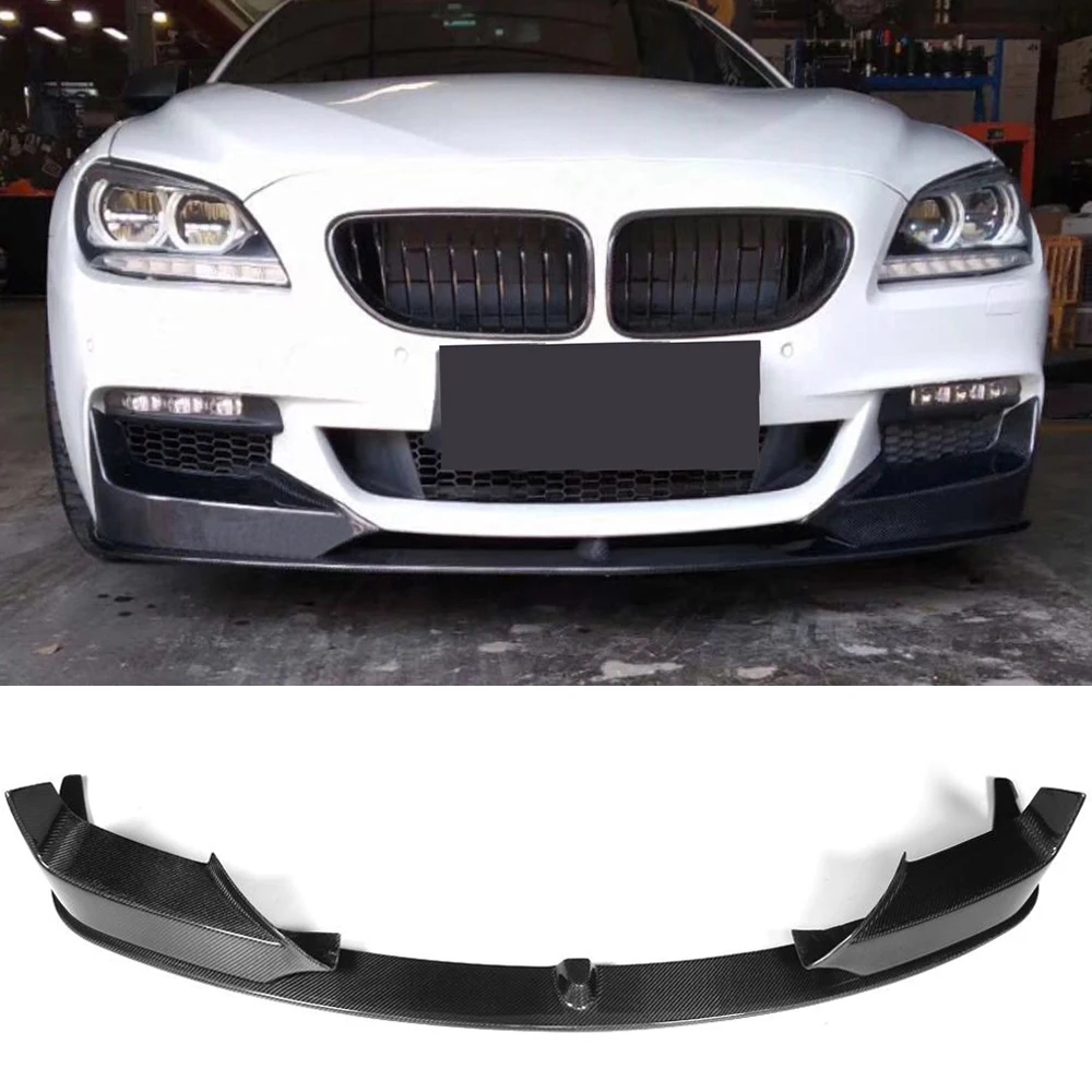 Разветвители для переднего бампера BMW F06 F12 F13 M Sport 640i 650i 2012-2017 из углеродного