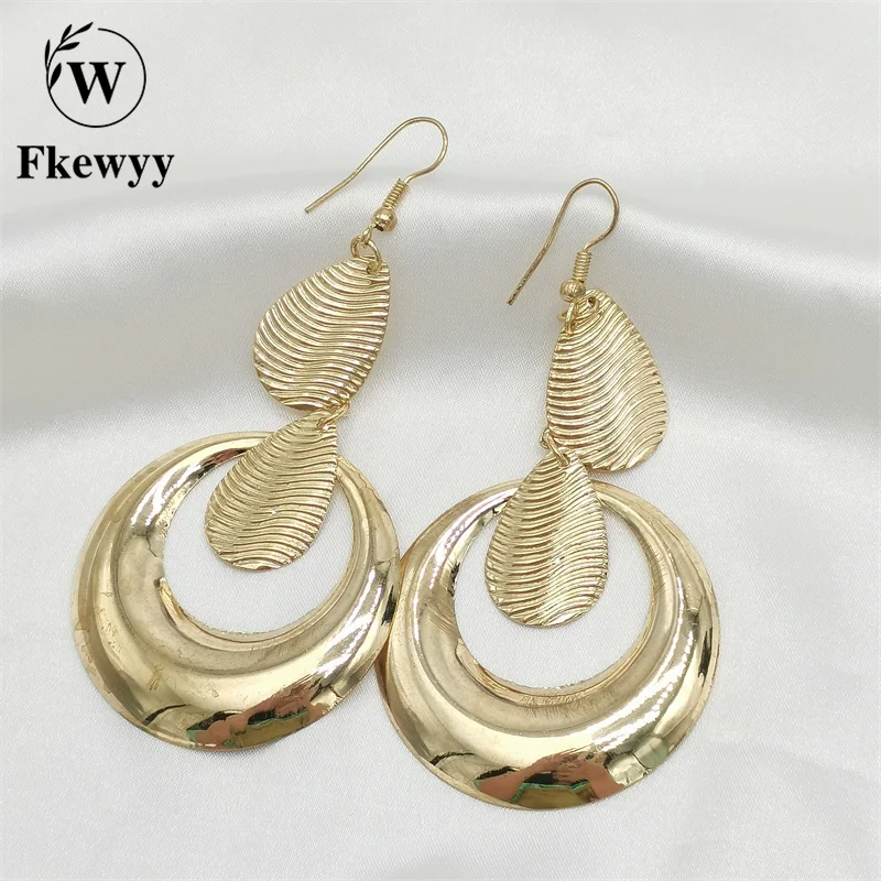 

Fkewyy Gothic Earrings For Women Luxury Jewelry Design Fashion Accessories Geometry Dangle Earrings Vintage Jewelry Hoop Earring