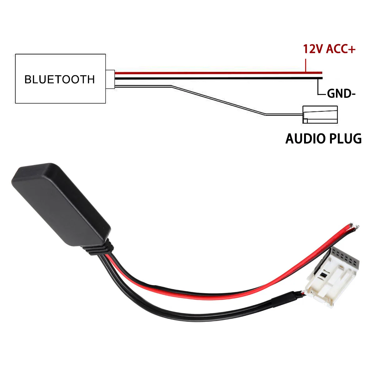 12Pin Bluetooth модуль Беспроводной Радио Стерео AUX-IN Aux Кабель-адаптер для Peugeot 207 307 407 308
