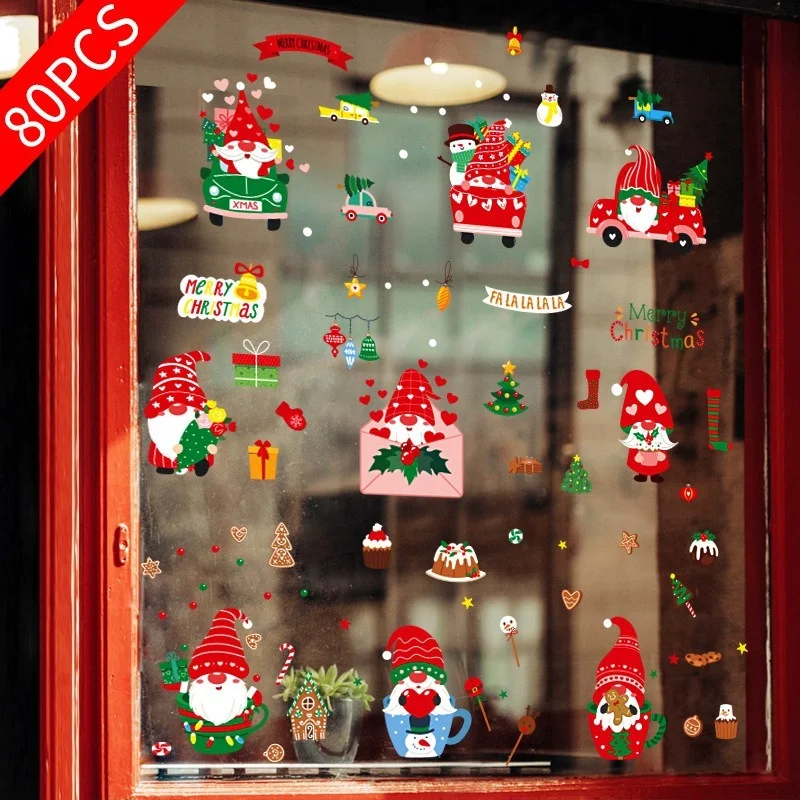 

Рождественские гномы, оконные наклейки, праздничные украшения, зима, Рождество, эльф скандинавский томте, оконные наклейки, праздник, Рожде...