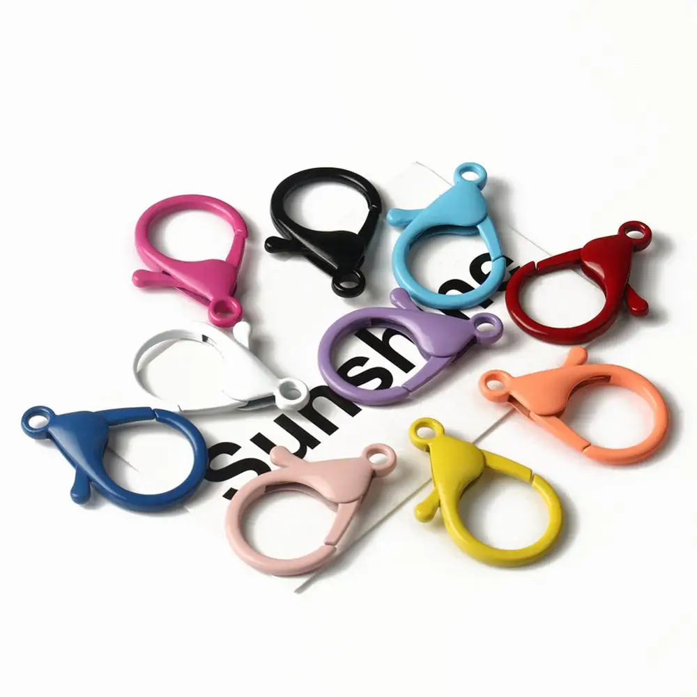 10pcs Colorful Metal Buckle Snap Hook Lobster Clasp for DIY Mask Chain Eyeglasses Accessories Handmade Jewelry Making Wholesale | Украшения