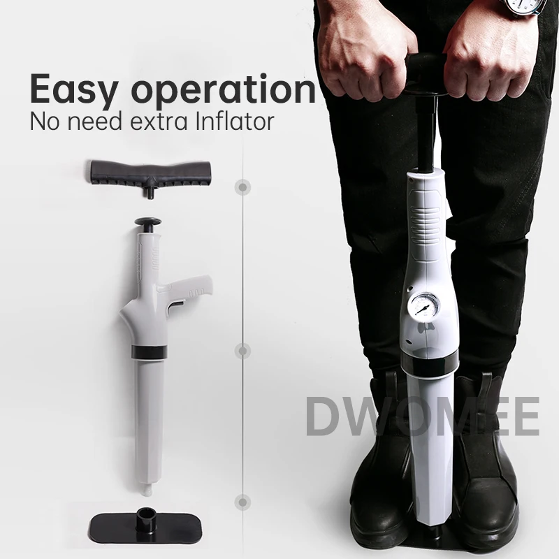 Desatascador de inodoro con potencia de aire, pistola de chorro de drenaje de alta presi&oacute;n, potente, para ba&ntilde;o, drenaje de suelo, fregadero obstruido-3