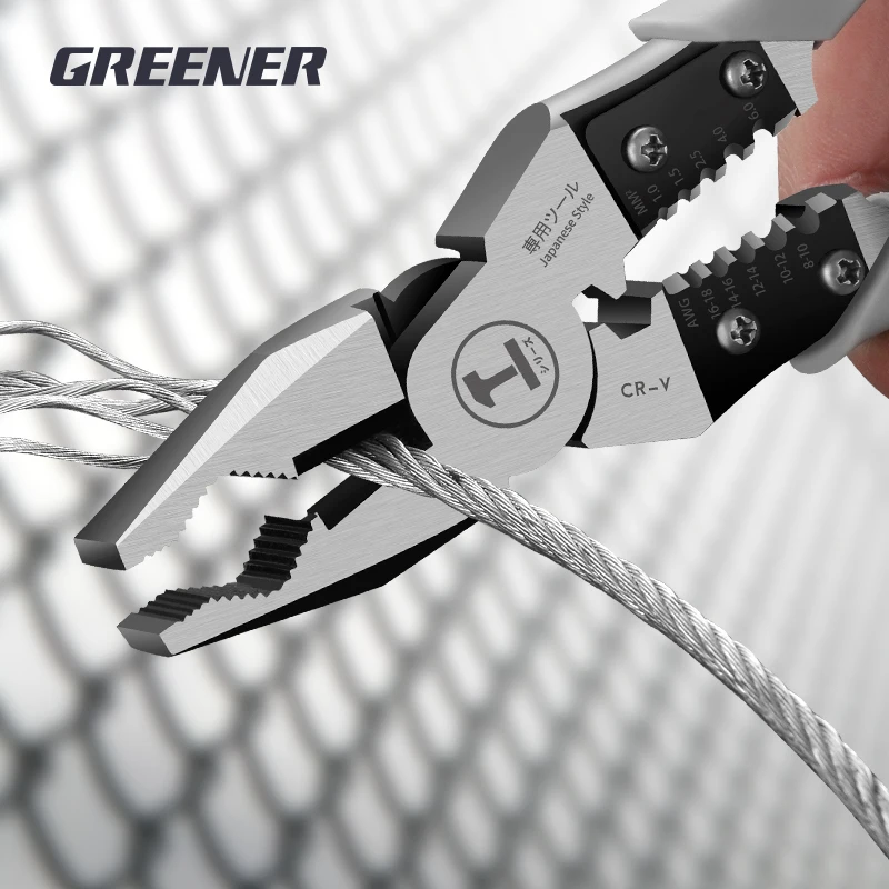 

GREENERY Pliers Hardware Tools Multifunctional Universal Diagonal Pliers Needle Nose Universal Wire Cutters Electrician