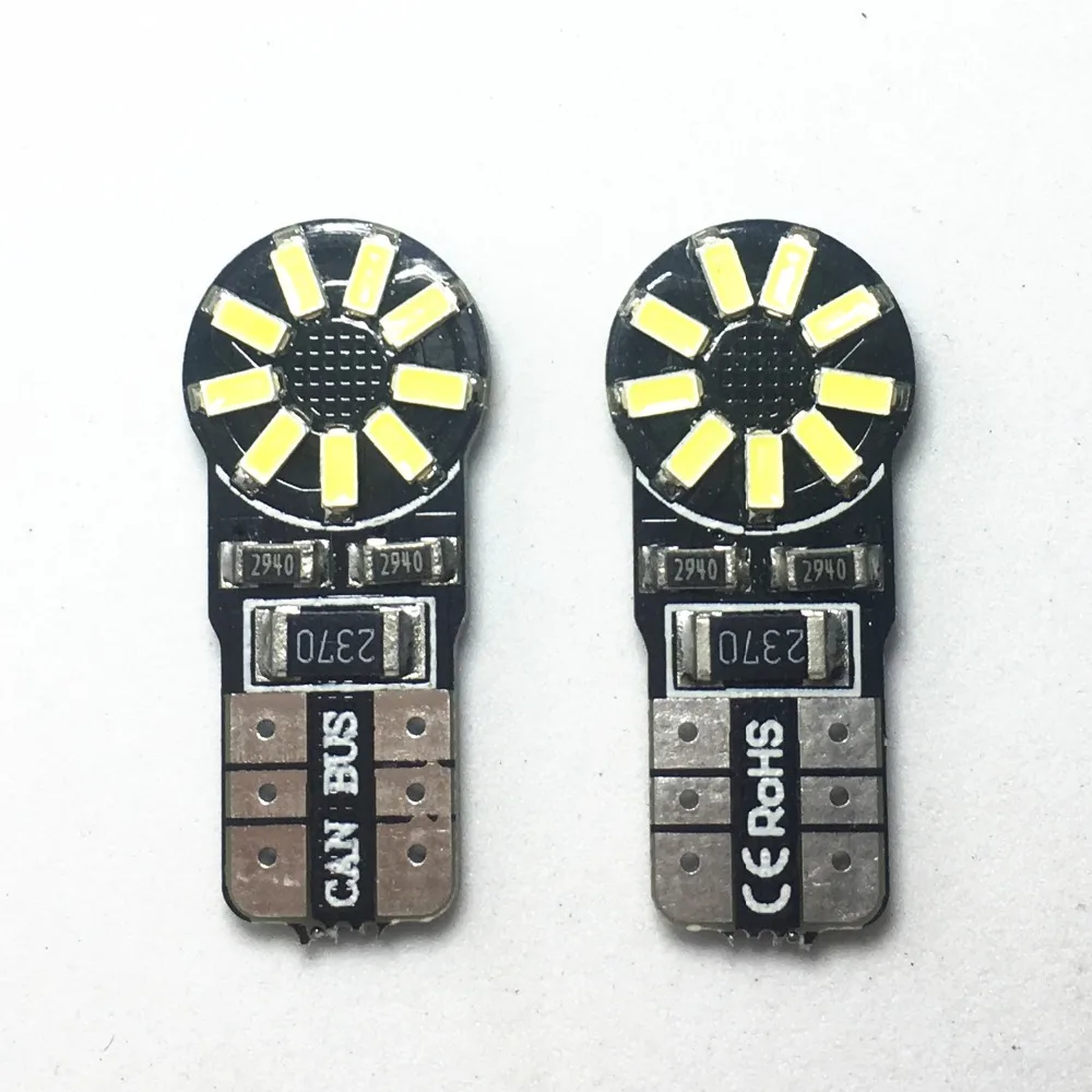 

2 шт., Автомобильные светодиодные лампы T10 W5W 3014 18smd 158 147 161 168