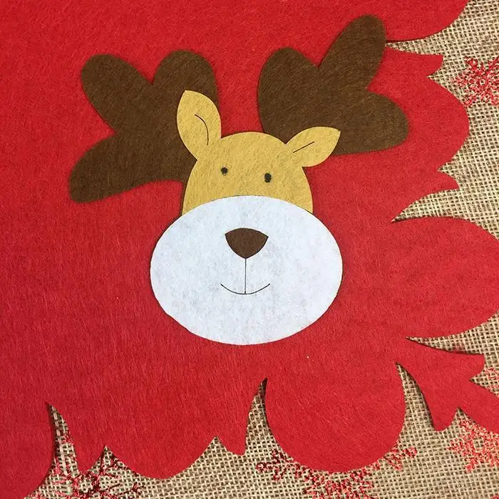 Kerst 3 Style Christmas Table Mat Knife Fork Placemat Tableware Red Pad Dining Dcor For Holding Hot Dishes Coffee Mugs | Дом и сад