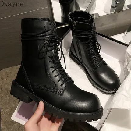 

Martin boots women's British wind 2019 autumn and winter new side zipper boots