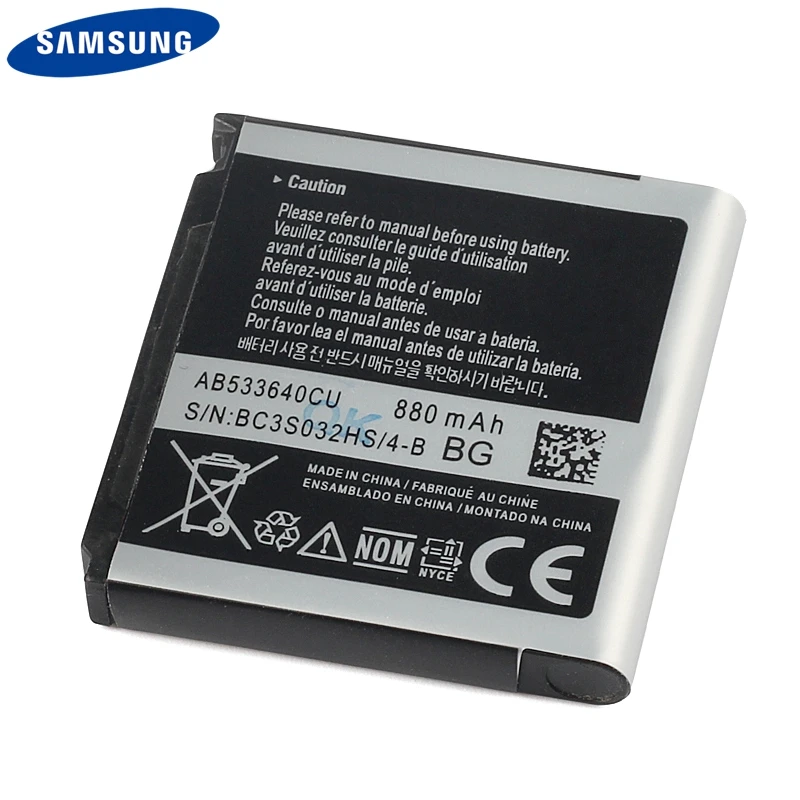 Оригинальная запасная батарея для телефона AB533640CC/CU/CK/CE Samsung C3110 G400 G500 F469 F268 G600 G608 J638