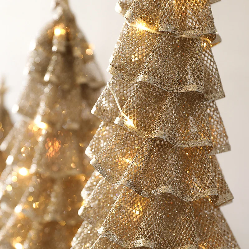 Скандинавские железные поделки светодиодные украшения для рождественской елки