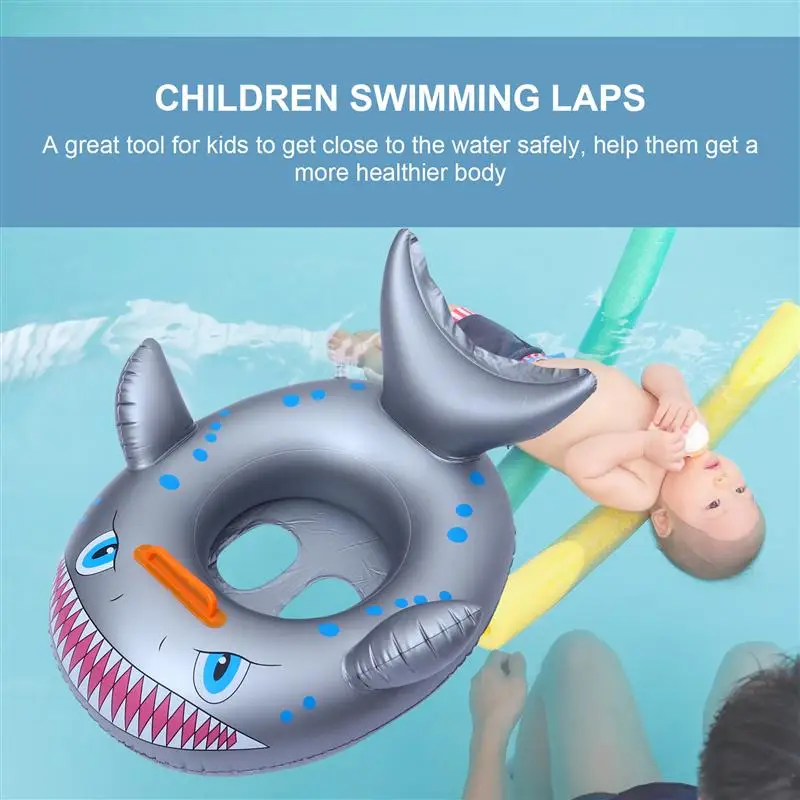 

1PC Baby Swimming Ring Summer Float Seat Shark Design Baby Inflatable Pool Toy