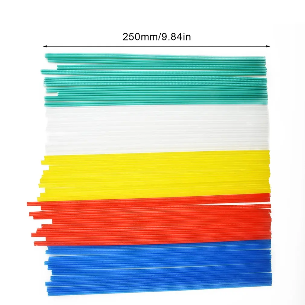 

50 Pieces Plastic Welding Rods 25cm For Automobile Bumpers Plastic Welding Rods Fairing Welding Sticks For Plastic Welder