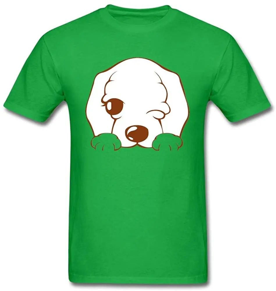 

Men's Lovely Dog Short Sleeve T-Shirt New Arrivals Summer Cool Men Tee Breathable All Cotton T Shirt