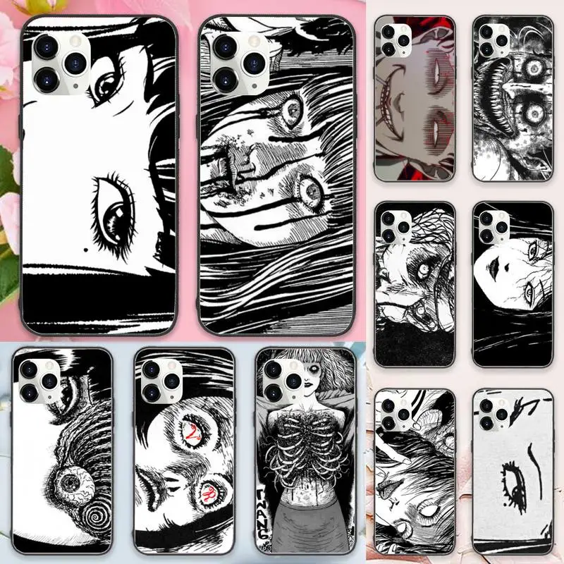 

Junji Ito Horror Comics Phone Case For iphone 12 11 13 7 8 6 s plus x xs xr pro max mini