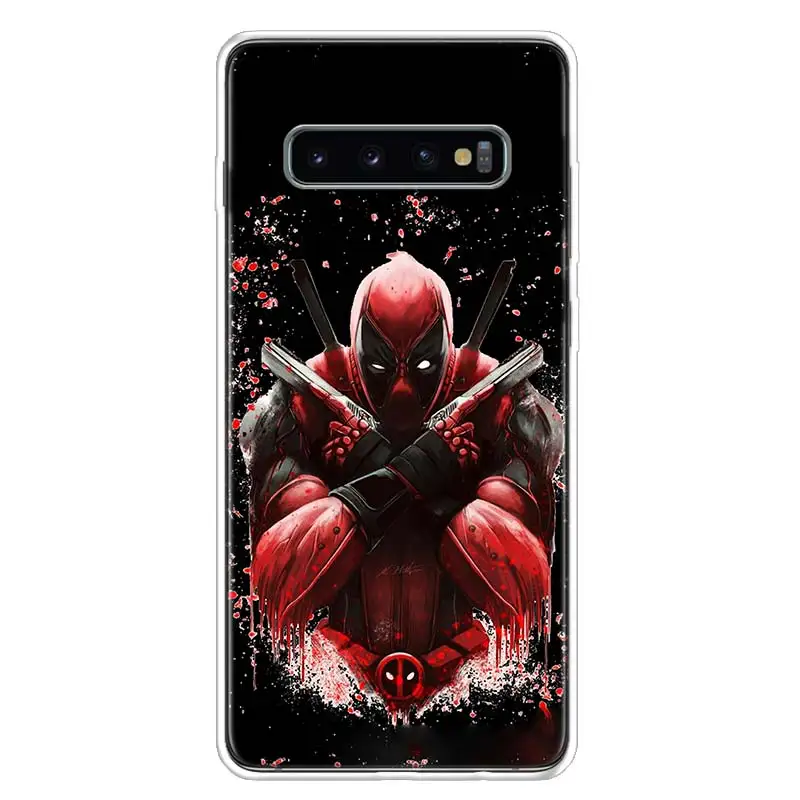 Забавный чехол для телефона Deadpool Dead Pool для samsung Galaxy S10+ Lite Note 10 9 8 S9 S8 J4 J6 J8 Plus S7 S6