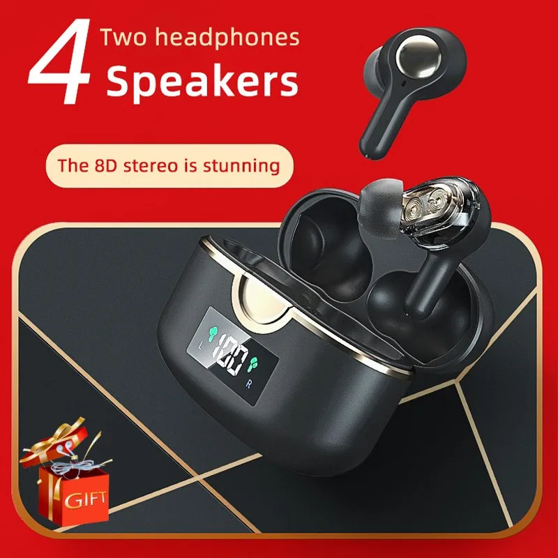 

Tws-наушники T22 с поддержкой Bluetooth и шумоподавлением