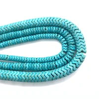 wholesale synthetic blue turquoise wavy beaded diy jewelry making necklace bracelet earrings accessories size 6 mm 8 mm 10 mm