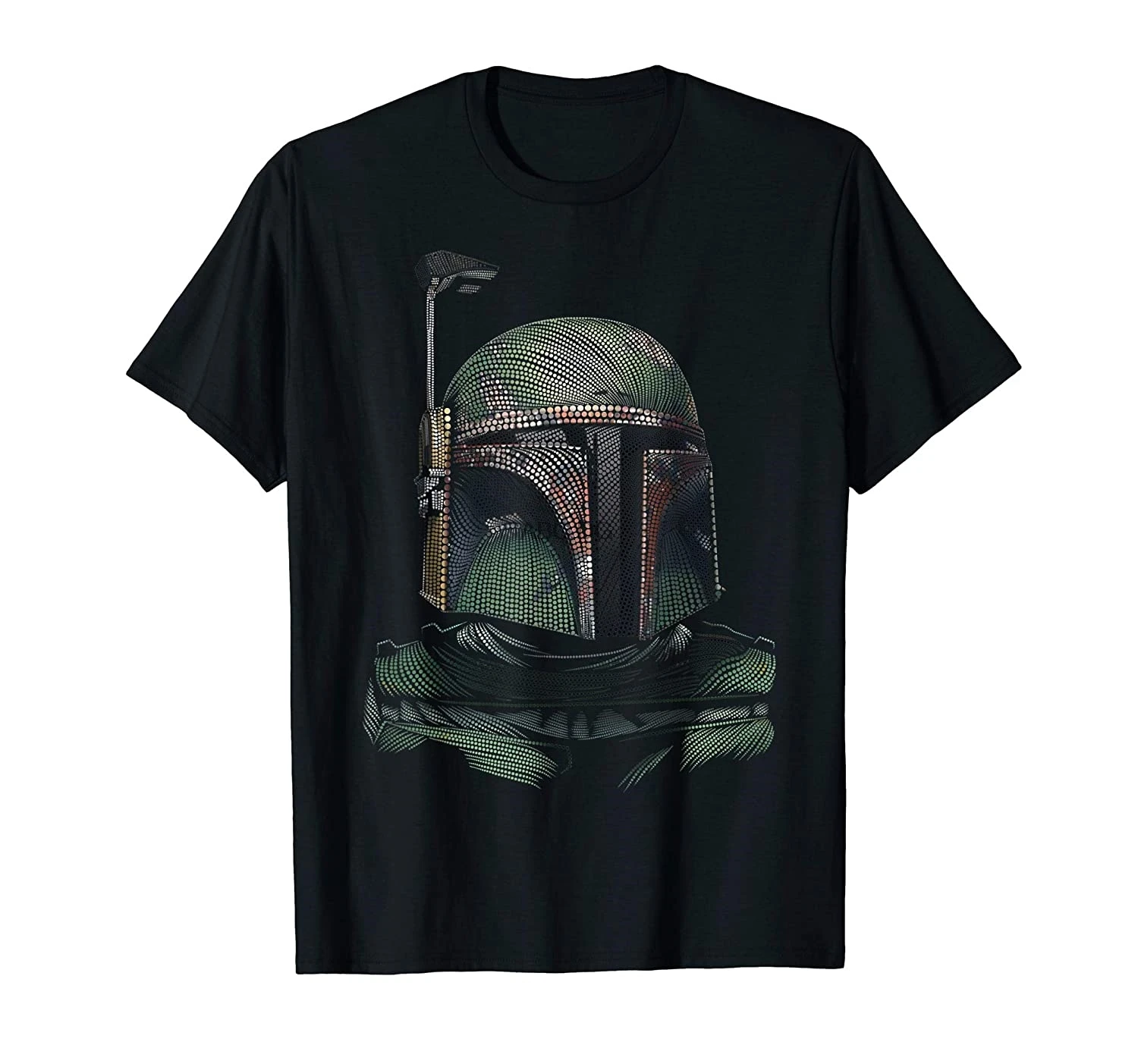 

Boba Fett Detailed Dotted Portrait T-Shirt