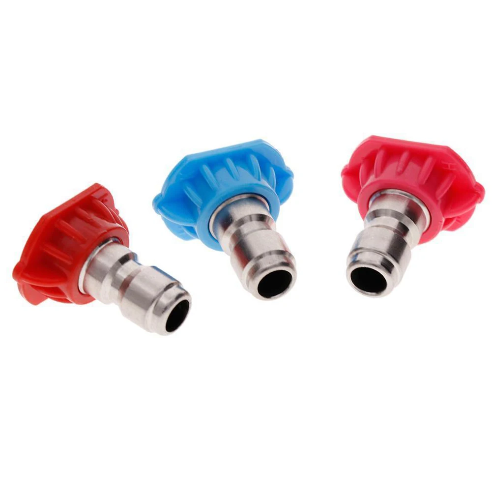 

7pcs Outdoor Cleaning Lightweight Easy Fitting Pressure Washing Garden Multipurpose Spray Nozzles Quick Connecting Watering Tips
