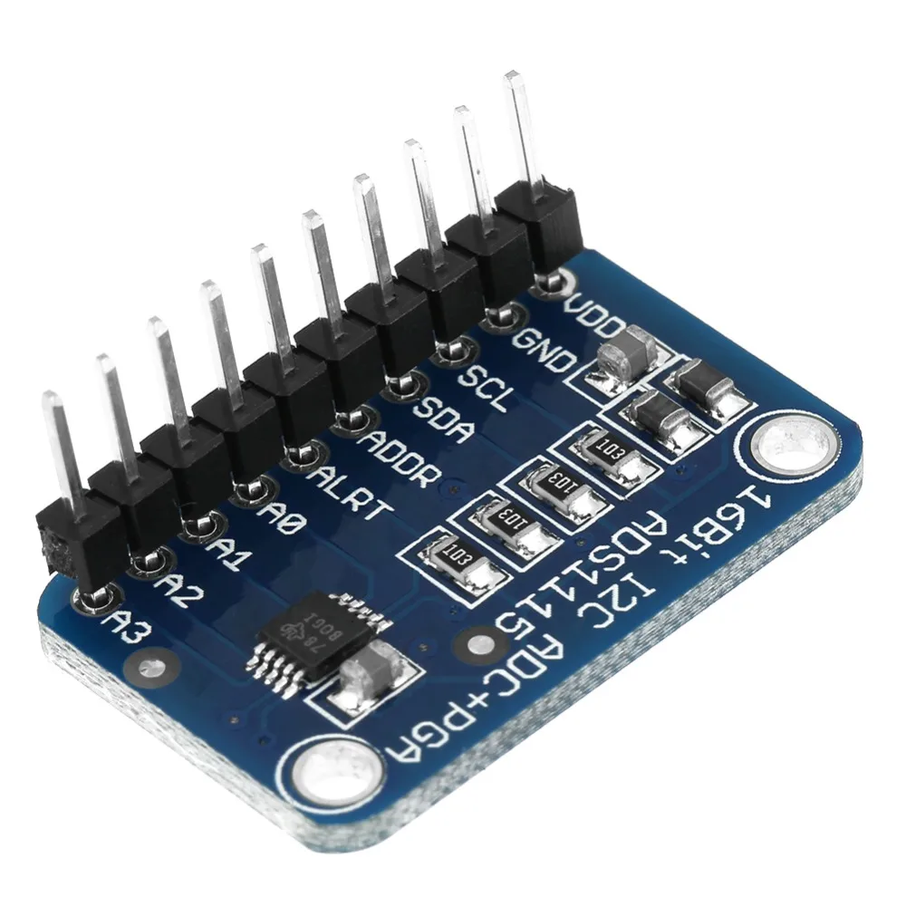 Аналогово-цифровой модуль ADS 1115 16 бит I2C ADC макетная плата аналогово-цифровой