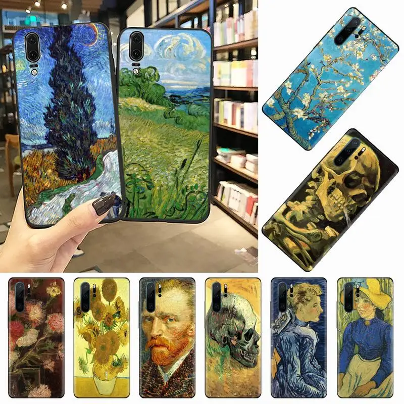 

Van Gogh painting art Phone Case For Huawei honor Mate 10 20 30 40 i 9 8 pro x Lite P smart 2019 nova 5t