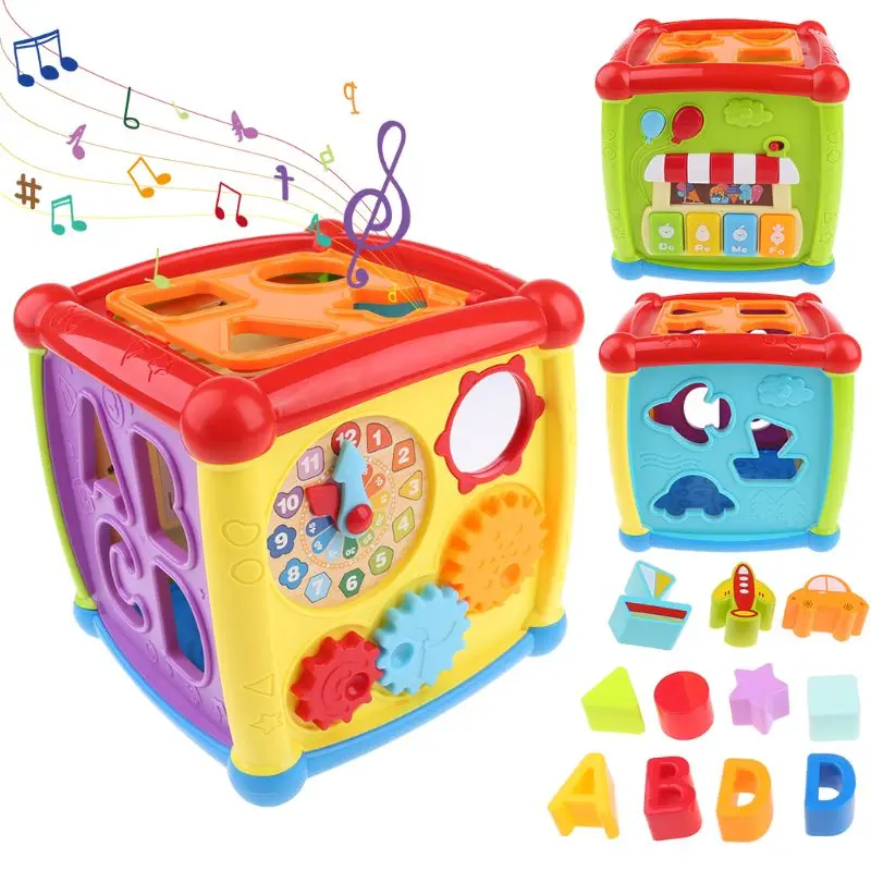 

Multifunctional Musical Toys Toddler Baby Geometric Toys Classification J2HD