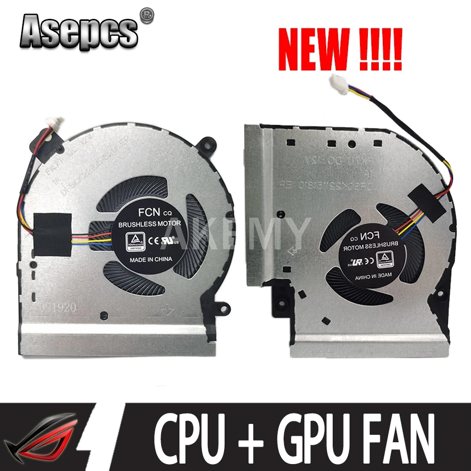 

New ROG Laptop CPU/GPU Cooling Fan For Asus ROG Strix SCAR II GL504 GL504G GL504GS GL504GM S5C S5CS S5CM S5CM8750 FK7T FK7U 12V