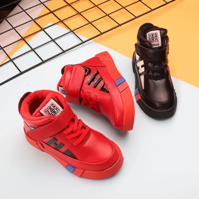 Хлопковая обувь для мальчиков Осень зима 2020 бархатная детская спортивная