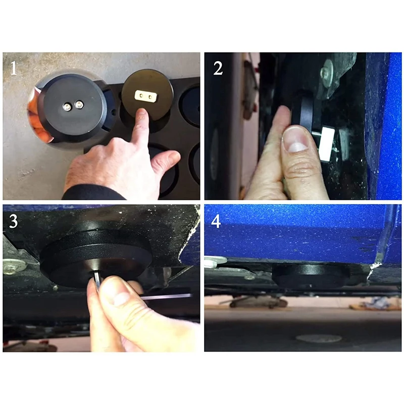 1 шт. переходник для подставки под домкрат заготовка анодированный черный