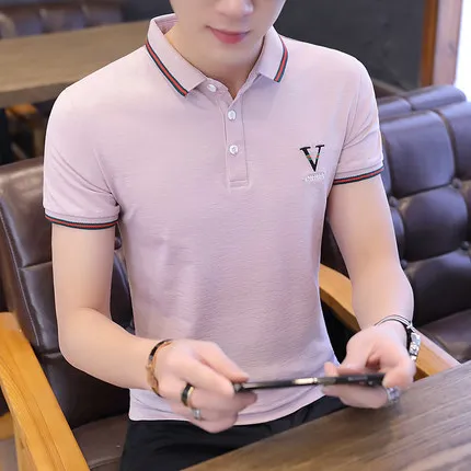 

Men's casual short-sleeved t-shirt wild clothes tide 2686