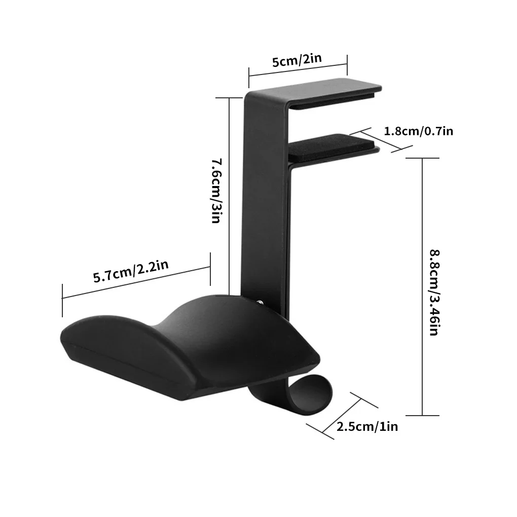2021 New Desk Mount Universal Office Hanger Gaming Headphone Stand Bracket Display Rack Headset Holder Space Saving Table Clamp |