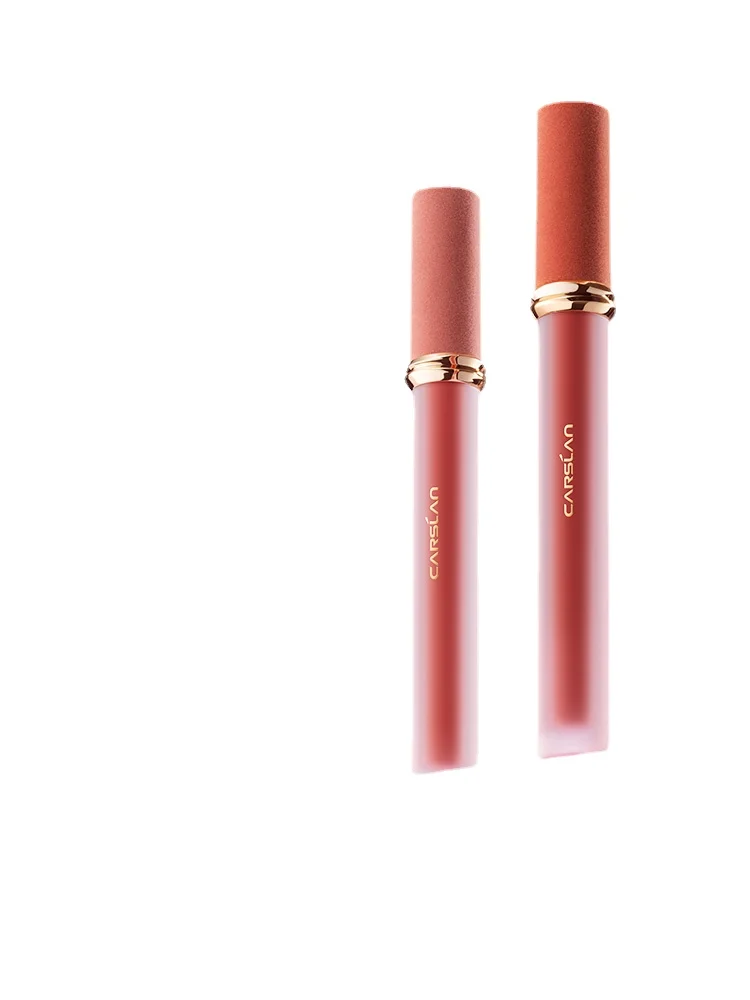 

TT CARSLAN Sweet Kiss Lip Lacquer Female Mirror Water Matte Lipstick Lip Gloss Milk Tea Color Small Crowd White
