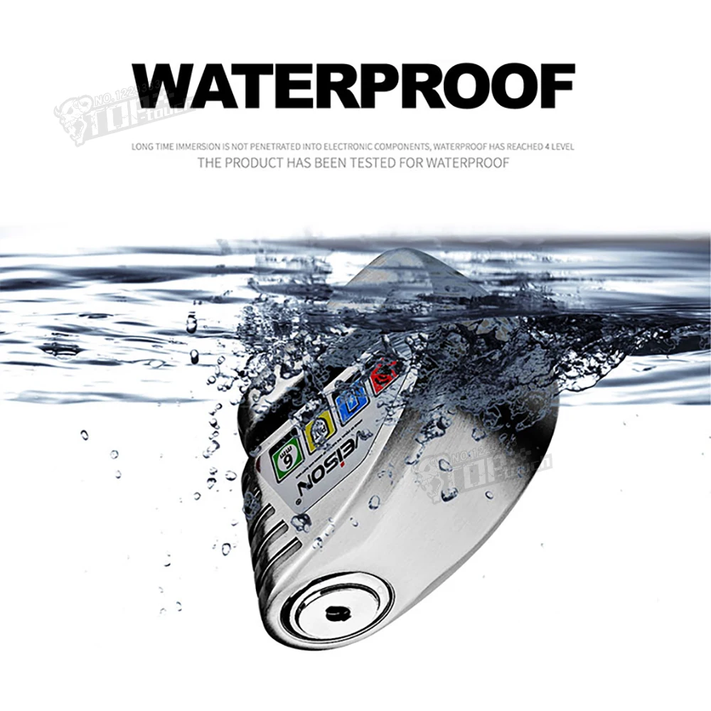 Замок для мотоцикла VEISON водонепроницаемый замок с сигнализацией скутера или |