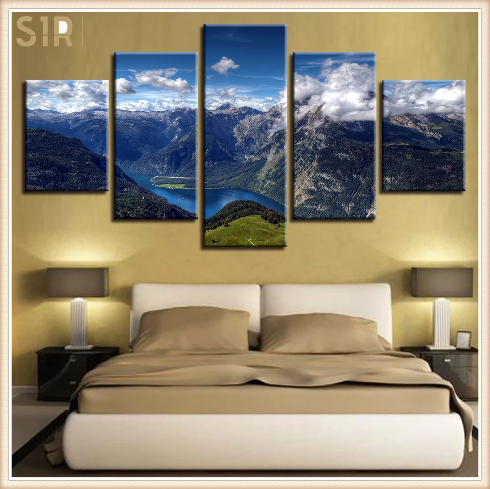 

Beautiful Scenery HD Printed 5 Piece Canvas Art Scenery Painting Wall Pictures for Living Room Home Decor Anime Poster Wall Art