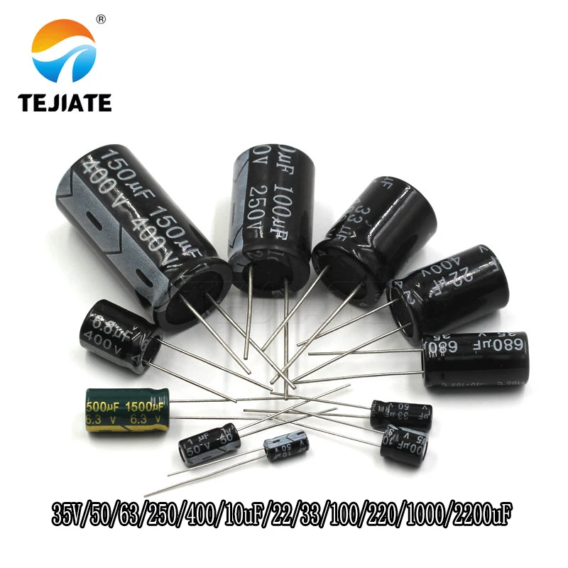 DIP прямой вставляемый алюминиевый электролитический конденсатор сделай сам 35