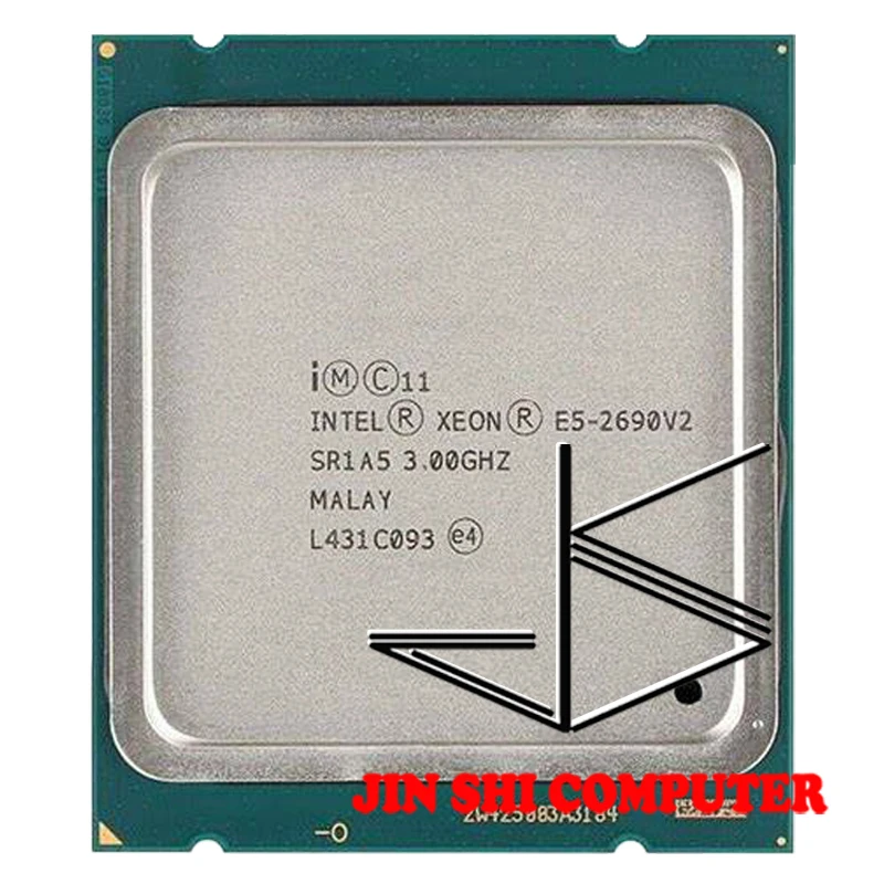 Процессор Intel ЦП Xeon E5-2690V2 SR1A5 3 0 ГГц 10-Core 25M LGA2011 E5 2690V2 E5-2690 V2 бесплатная доставка 2690